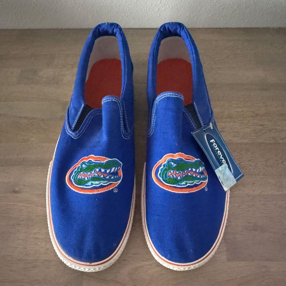 Florida Gators Slip On Canvas Sneakers Men's Size 13 Blue Orange New With Tags